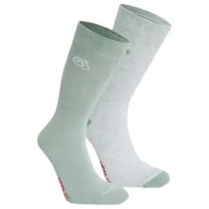 Craghoppers Nosilife Twin Pack Half Lange Sokken Grijs