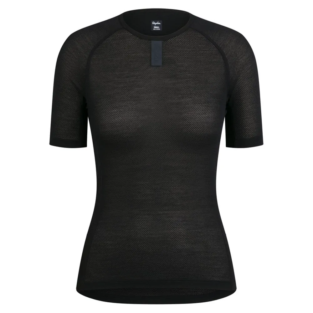 Rapha Merino Lightweight Korte Mouwen Basislaag Zwart