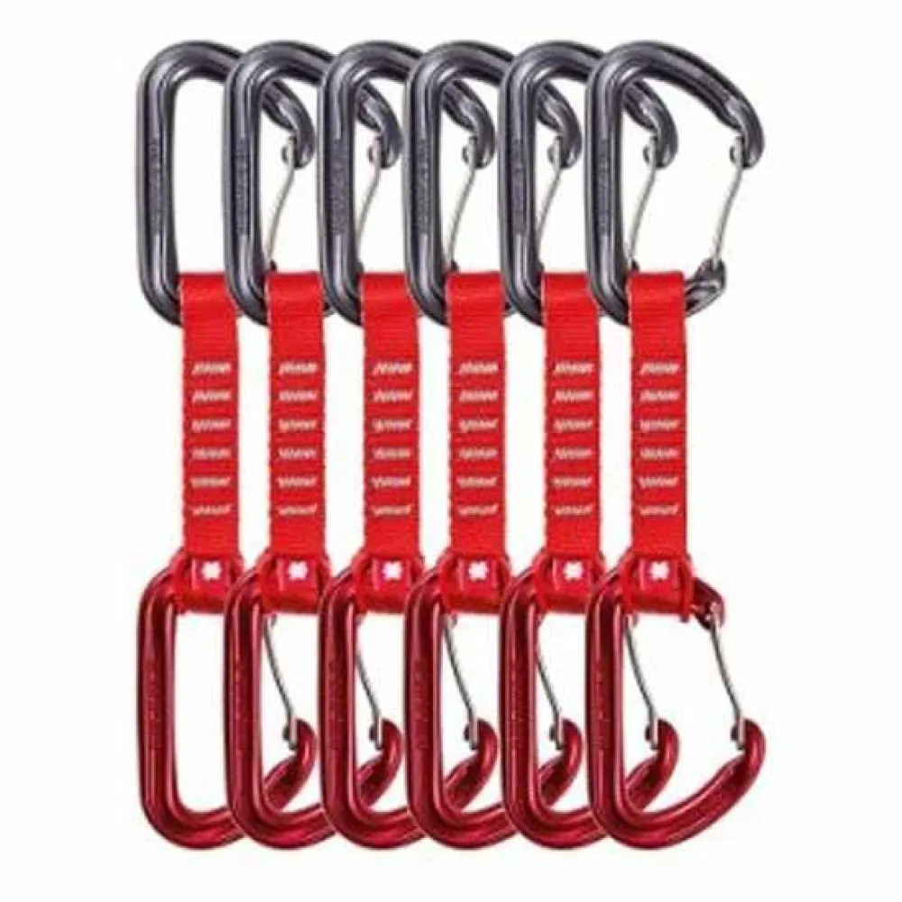 Ocun Hawk Qd Wire Eco-pes 16 Mm 6 Units Quickdraw Rood