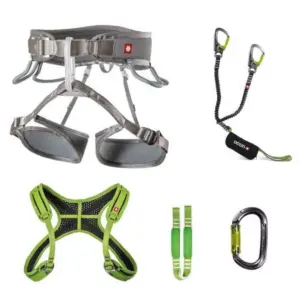 Ocun Twist + Chest Via Ferrata-set Zilver