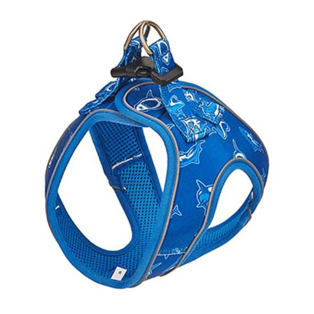 Freedog Shark Hondenharnas Blauw