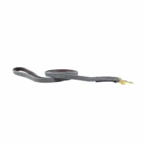 Kentucky Nylon Plaited Hondenriem 12 Mm Grijs