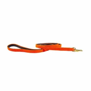Kentucky Nylon Plaited Hondenriem 12 Mm Oranje