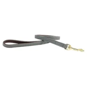 Kentucky Nylon Plaited Hondenriem 15 Mm Grijs