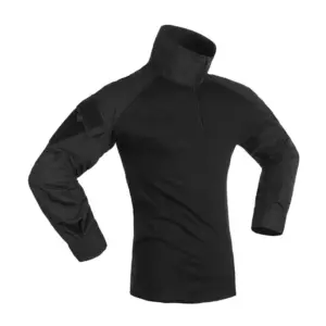 Invadergear Combat T-shirt Met Lange Mouwen Zwart
