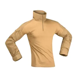 Invadergear Combat T-shirt Met Lange Mouwen Coyote