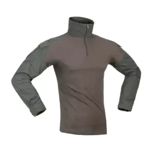 Invadergear Combat T-shirt Met Lange Mouwen Grijs