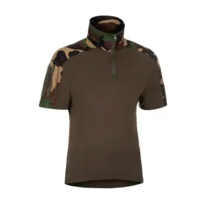 Invadergear Combat T-shirt Met Korte Mouwen Woodland