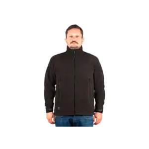 Outrider Tactical Windblock Fleece Met Volledige Rits Zwart