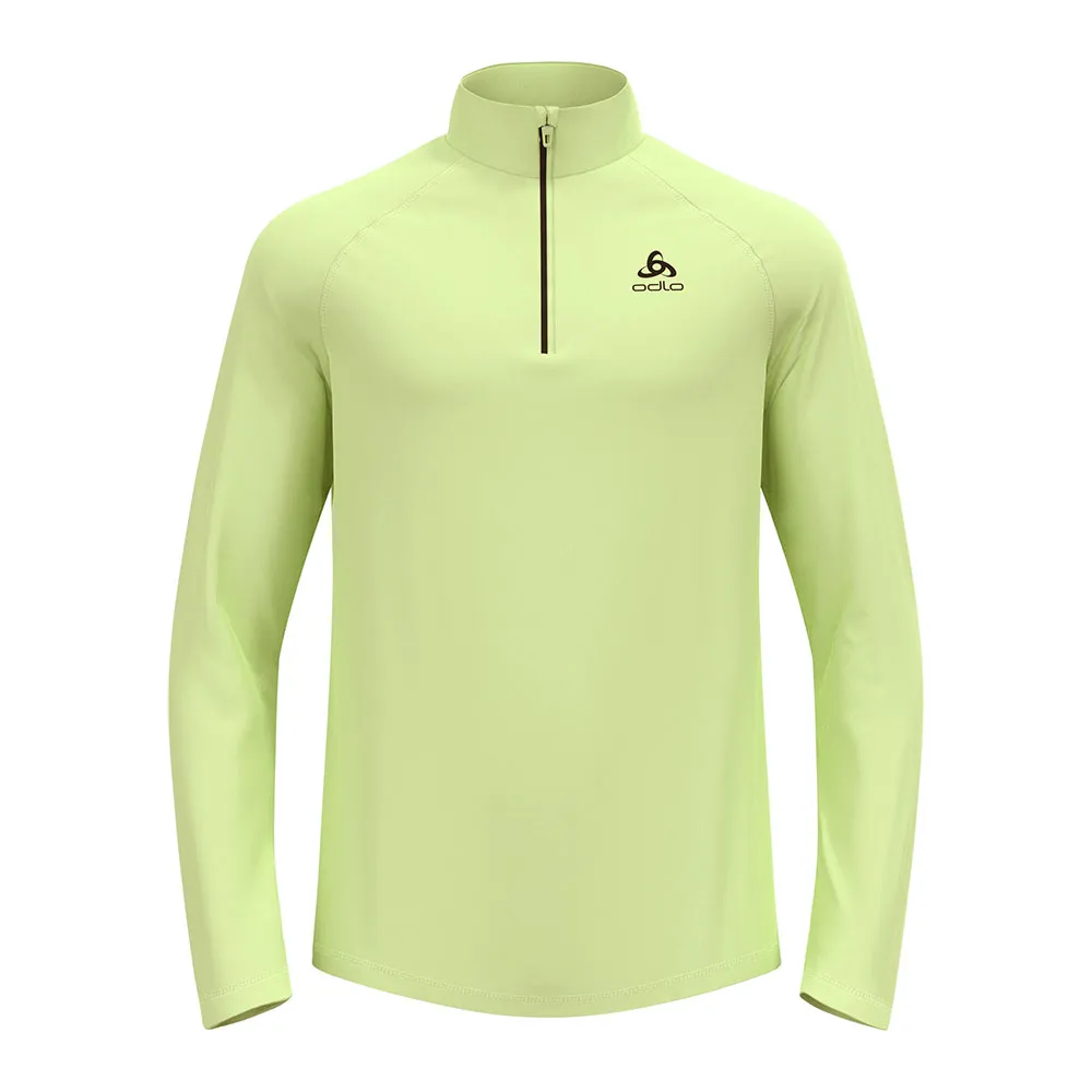 Odlo Besso Fleece Met Halve Rits Shadow Lime