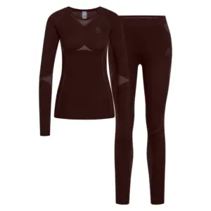 Odlo Fundamentals Performance Warm Lange Mouwen Basislaagset Fudge