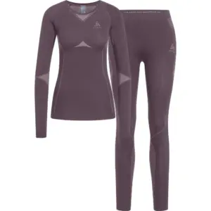 Odlo Fundamentals Performance Warm Lange Mouwen Basislaagset Grijs
