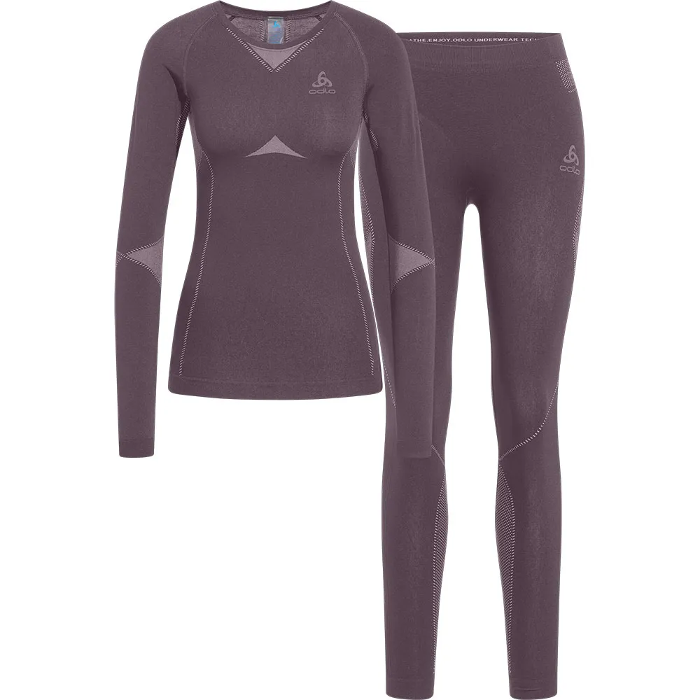 Odlo Fundamentals Performance Warm Lange Mouwen Basislaagset Grijs