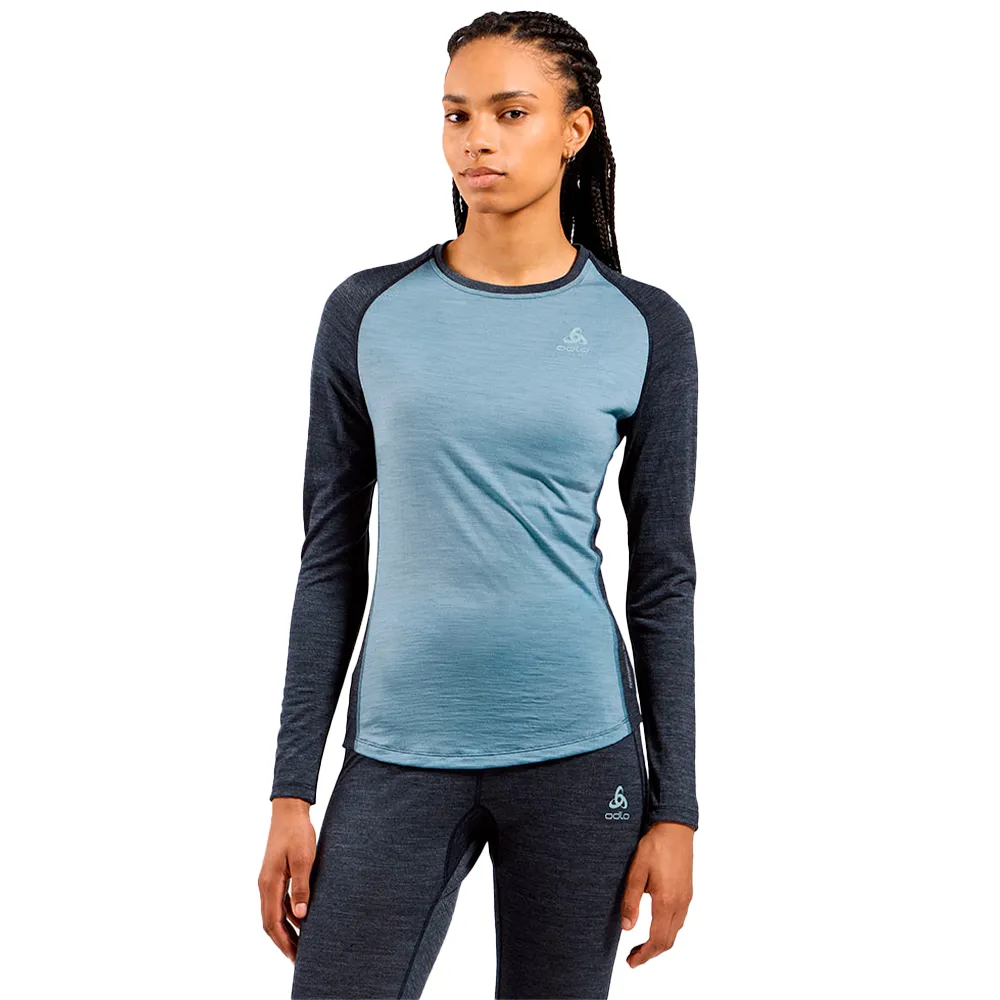 Odlo Natural Performance Lange Mouwen Basislaag Blauw