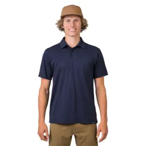 Hannah Kajan Korte Mouw Poloshirt Blauw