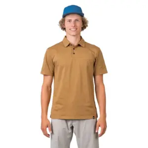 Hannah Kajan Korte Mouw Poloshirt Nugget Mel