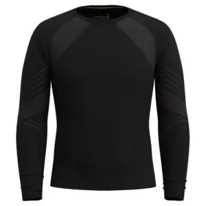 Smartwool Itraknit Active Base Layer Crew T-shirt Met Lange Mouwen Zwart