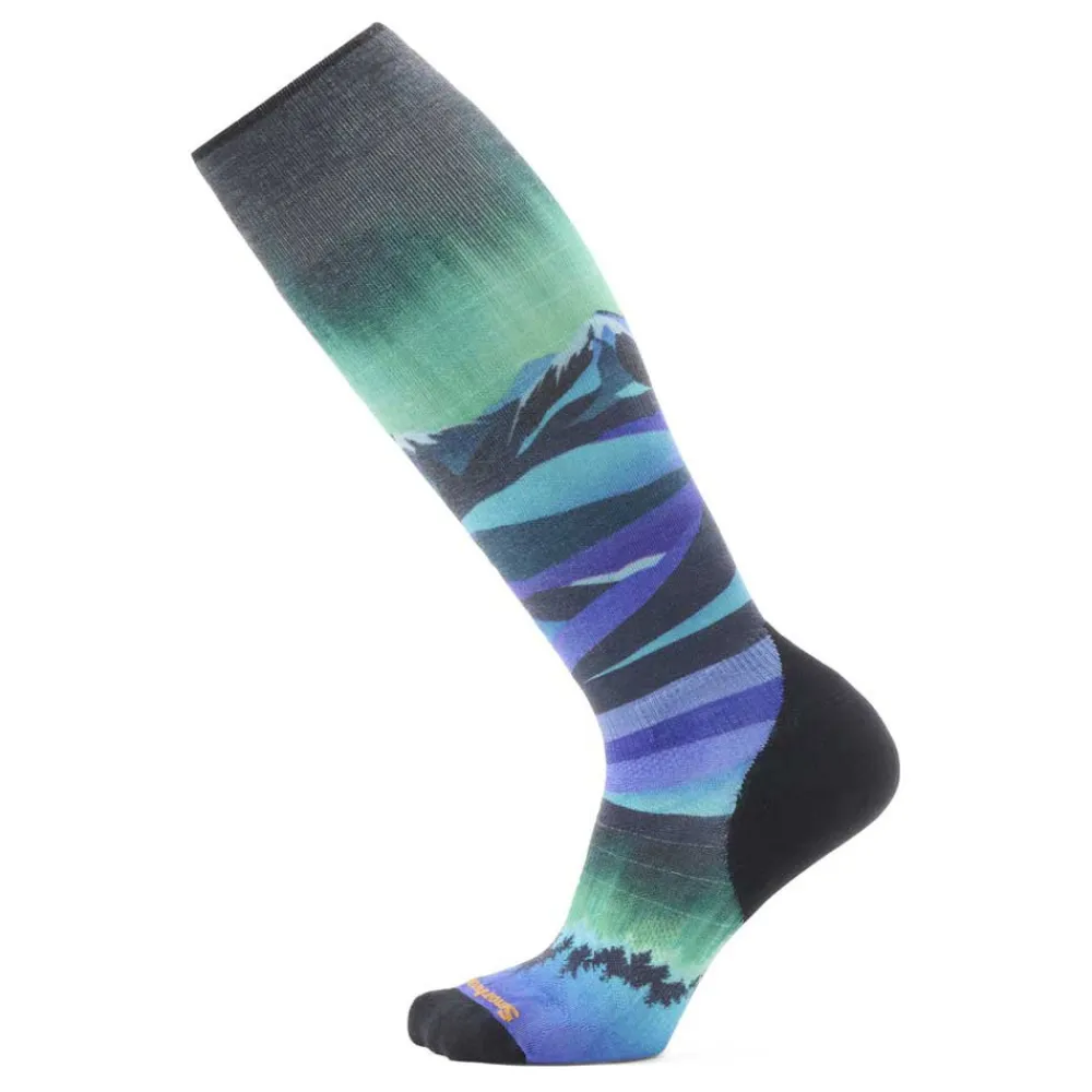 Smartwool Ski Targeted Cushion Compression Print Otc Sokken Zwart