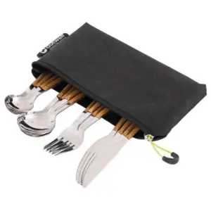 Outwell Pouch Deluxe Bestekset Bruin