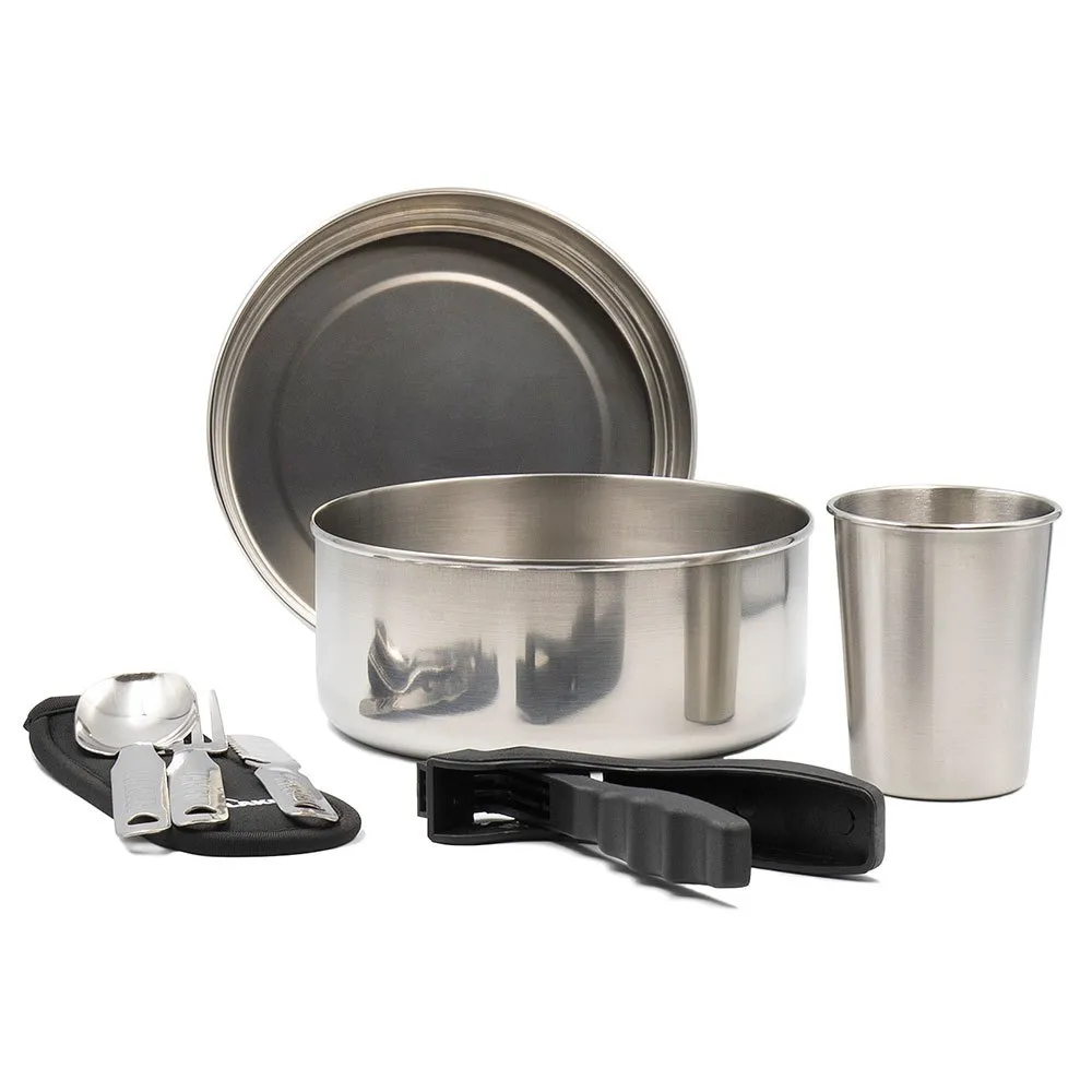 Laken Campingset 17 Cm Zilver
