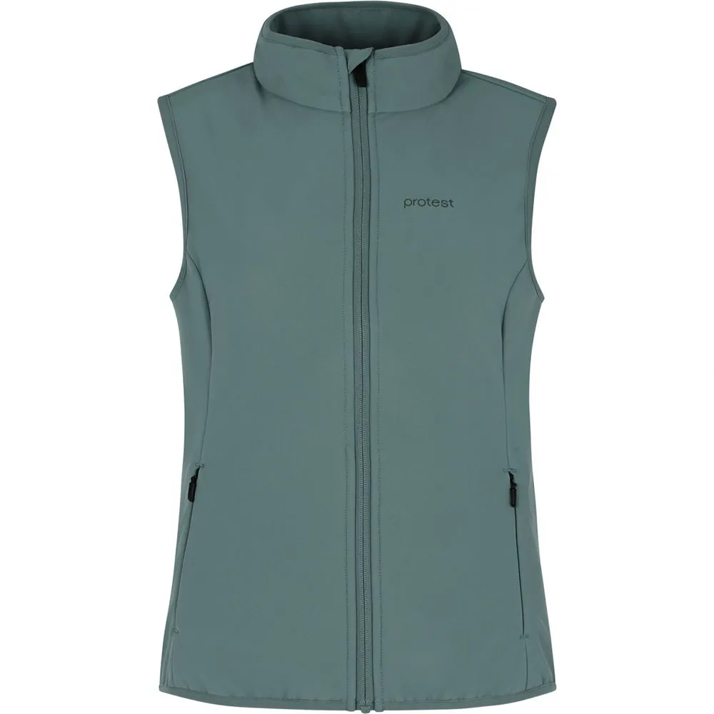Protest Chaos Vest Evergreen