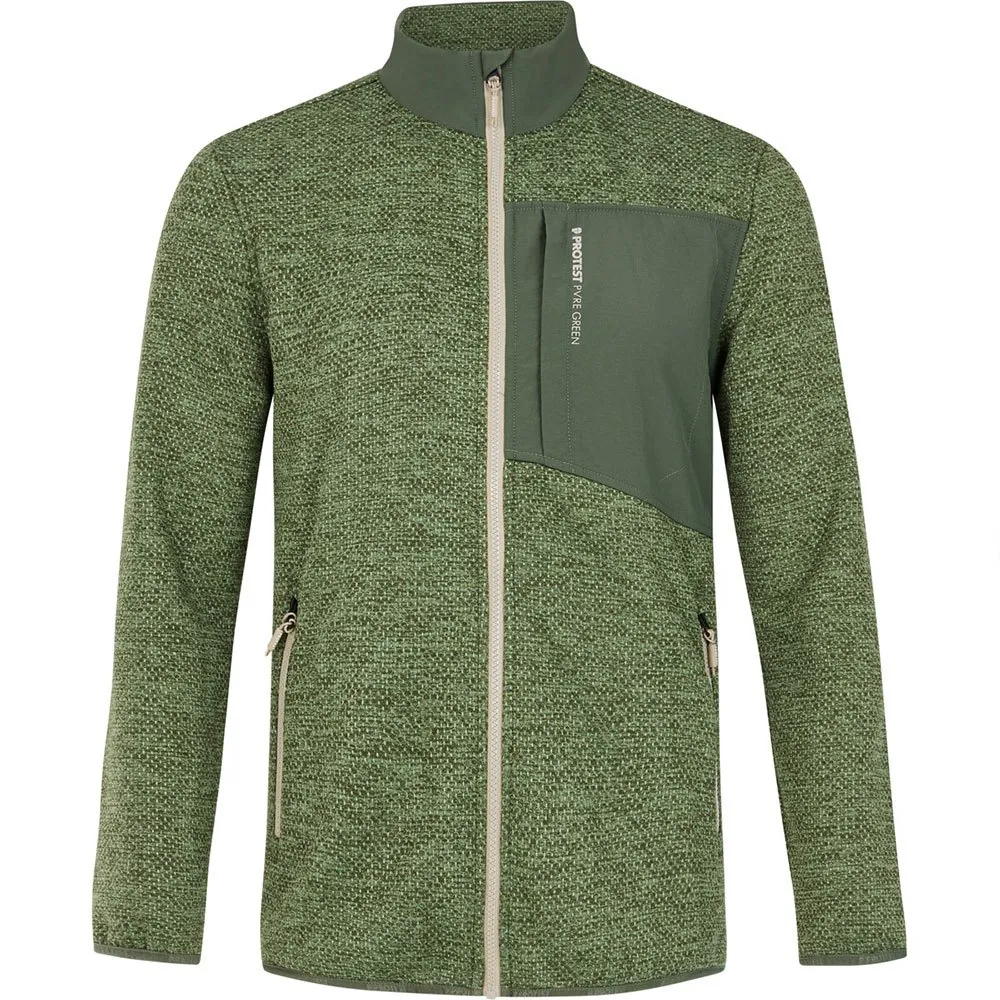 Protest Harper Fleece Met Volledige Rits Groen