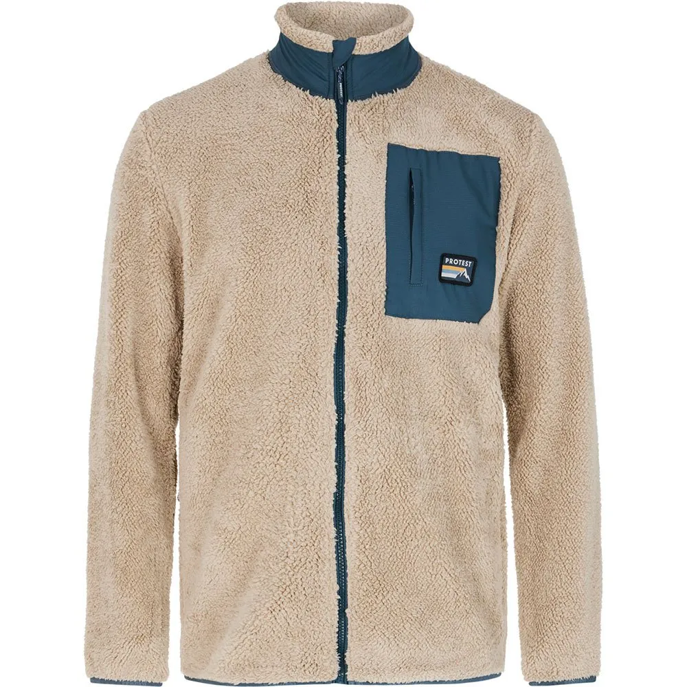 Protest Load Fleece Met Volledige Rits Beige