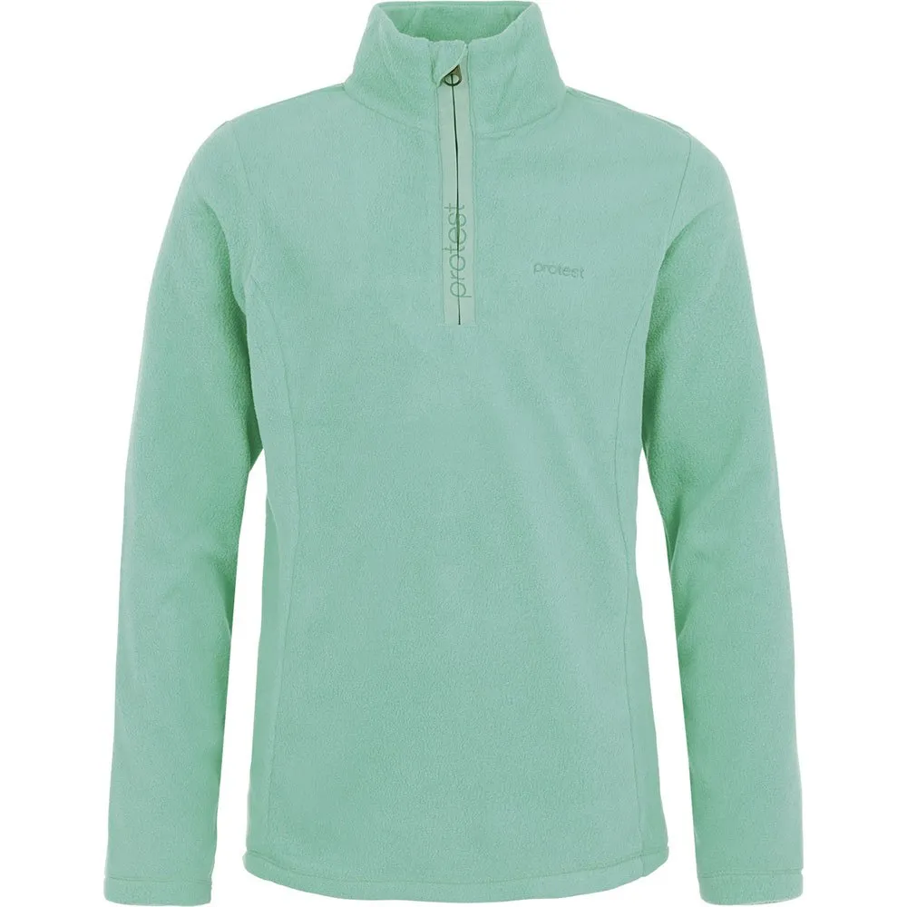 Protest Mutey Fleece Met Halve Rits Groen