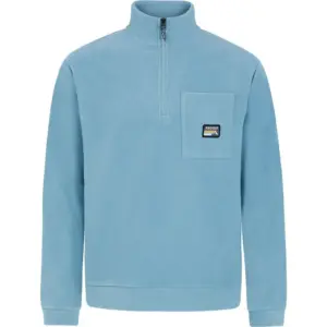 Protest Paxton Fleece Met Halve Rits Blauw
