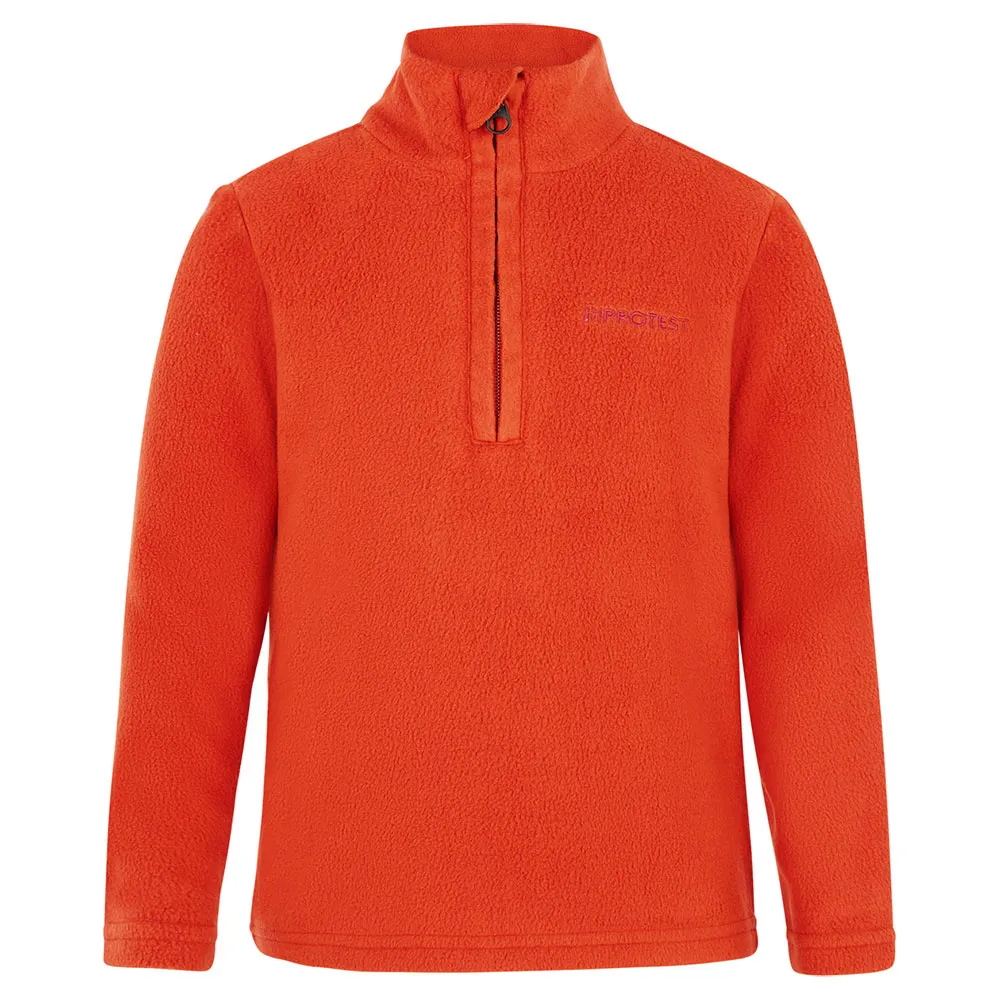Protest Perfect Fleece Met Halve Rits Oranje