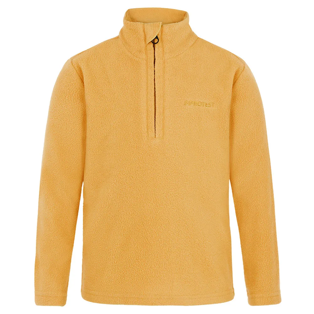 Protest Perfect Fleece Met Halve Rits Geel