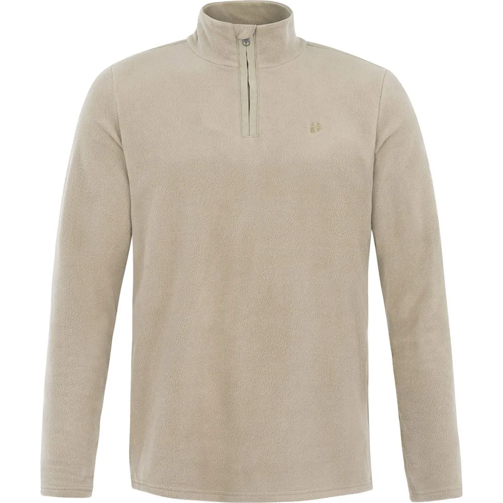 Protest Perfecto Fleece Met Halve Rits Beige