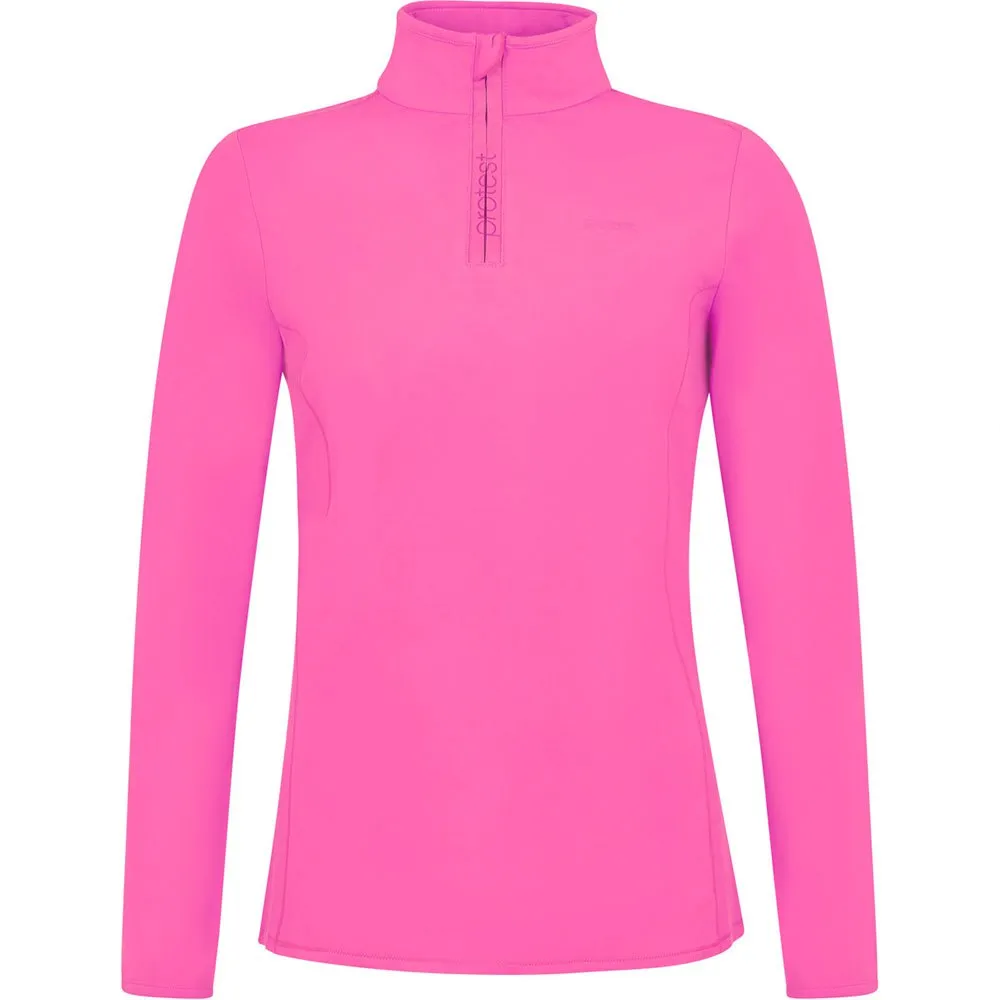 Protest Refabriz Fleece Met Halve Rits Roze
