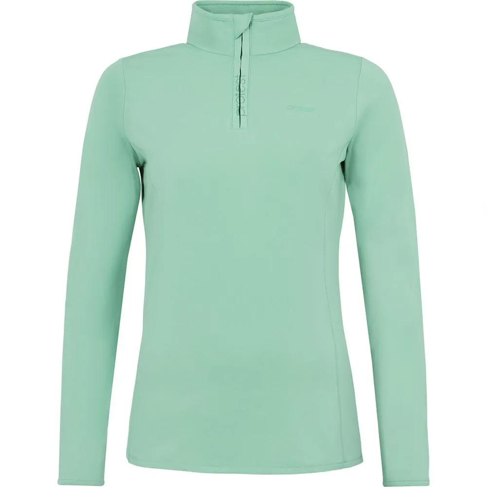 Protest Refabriz Fleece Met Halve Rits Groen