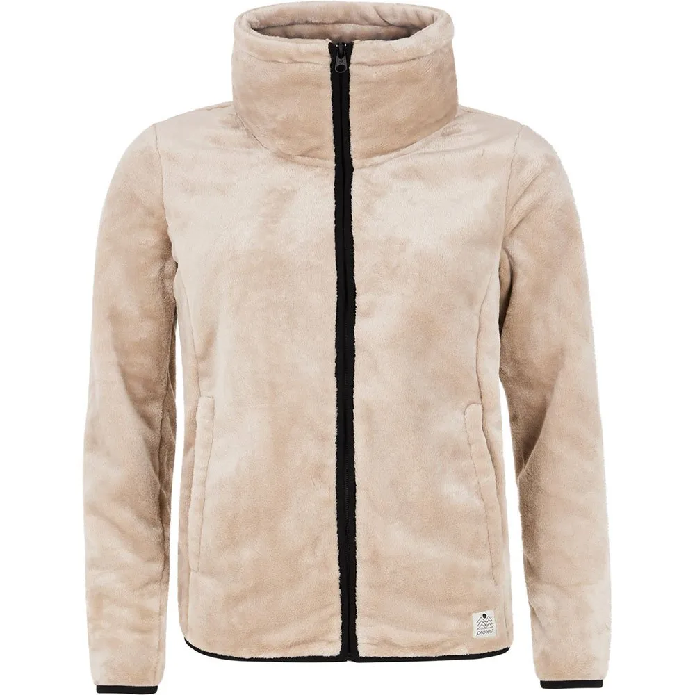 Protest Vance Fleece Met Volledige Rits Beige