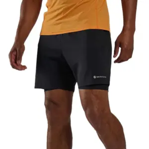 Montane Slipstream Twin Korte Broek Zwart