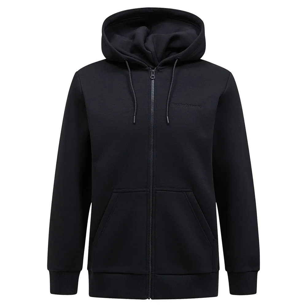 Peak Performance Original Small Logo Sweatshirt Met Rits Zwart
