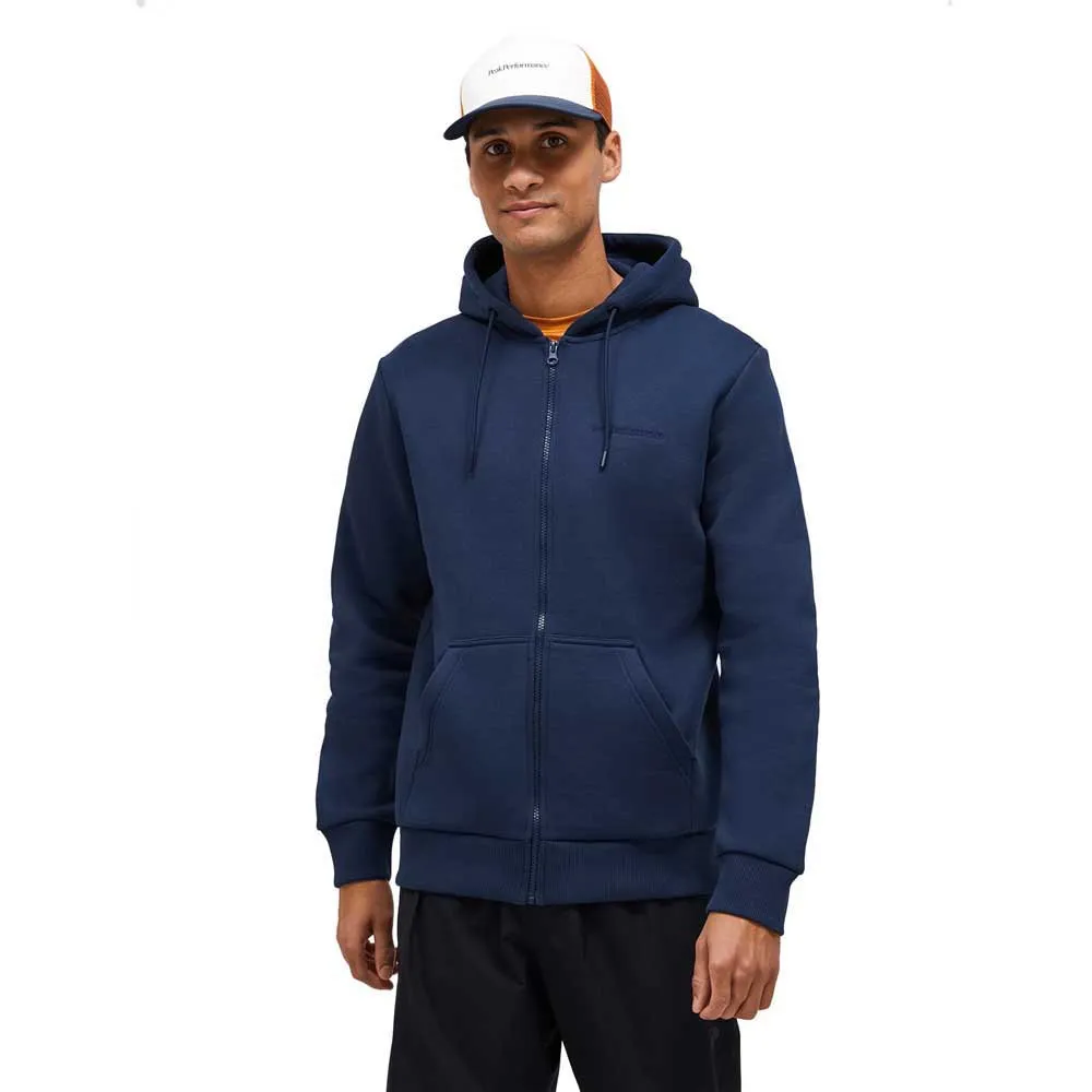 Peak Performance Original Small Logo Sweatshirt Met Rits Blauw