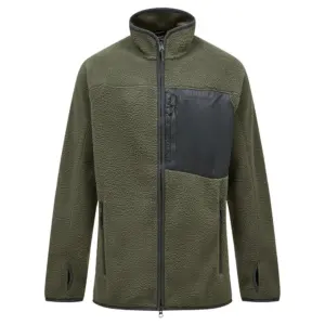 Peak Performance Pile Fleece Met Volledige Rits Pineneedle