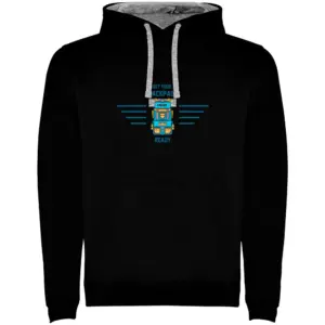 Kruskis Backpack Ready Bicolor Hoodie Zwart