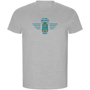 Kruskis Backpack Ready Eco T-shirt Met Korte Mouwen Grijs