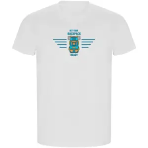 Kruskis Backpack Ready Eco T-shirt Met Korte Mouwen Wit