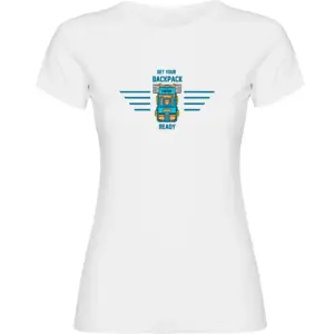 Kruskis Backpack Ready T-shirt Met Korte Mouwen Wit