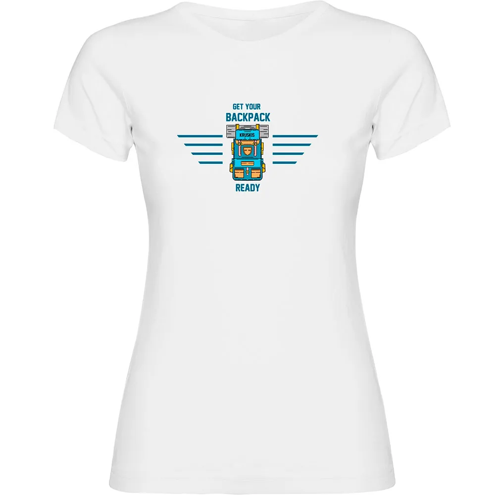 Kruskis Backpack Ready T-shirt Met Korte Mouwen Wit