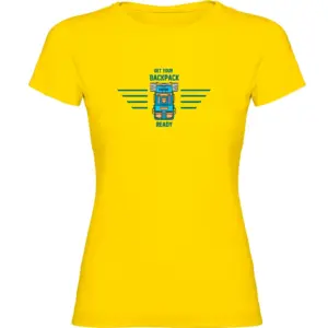 Kruskis Backpack Ready T-shirt Met Korte Mouwen Geel