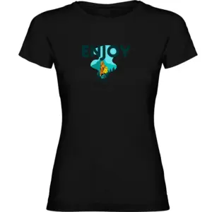 Kruskis Enjoy T-shirt Met Korte Mouwen Zwart