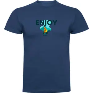 Kruskis Enjoy T-shirt Met Korte Mouwen Blauw
