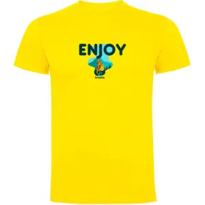 Kruskis Enjoy T-shirt Met Korte Mouwen Geel