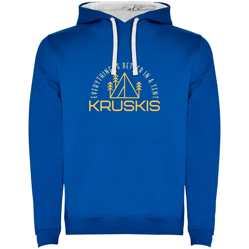 Kruskis Everything Is Better Bicolor Hoodie Blauw