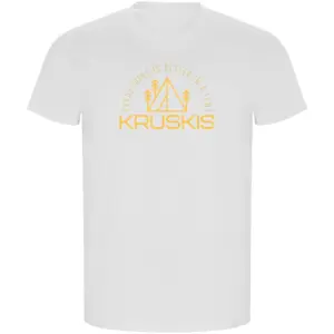 Kruskis Everything Is Better Eco T-shirt Met Korte Mouwen Wit